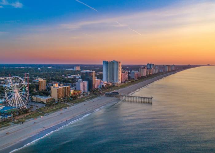 Myrtle Beach aerial shot