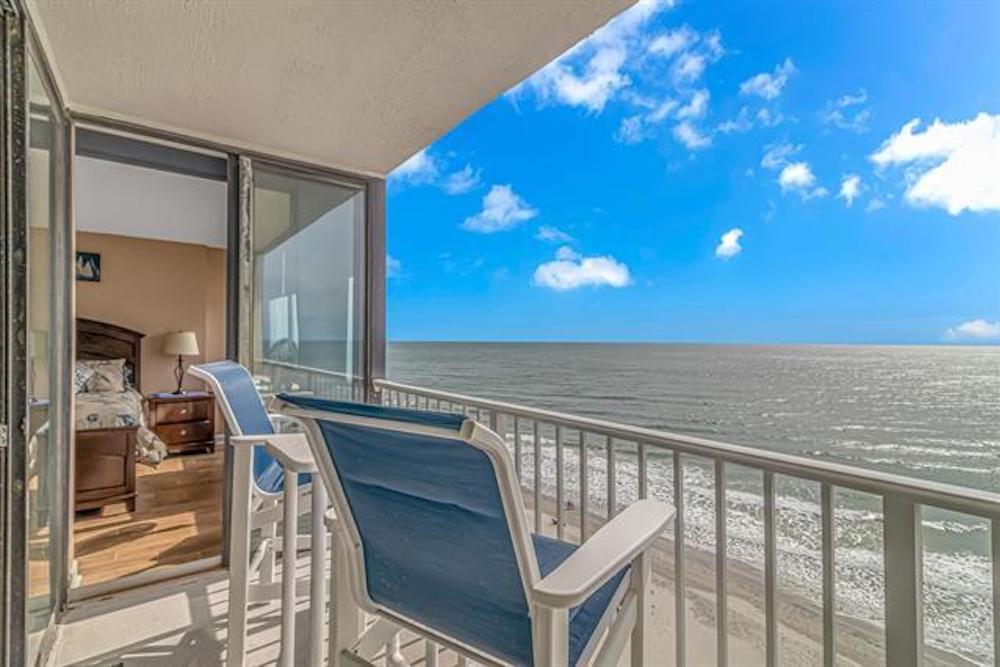 View of the Atlantic from the balcony of Sands Beach Club unit 1016 in Myrtle Beach