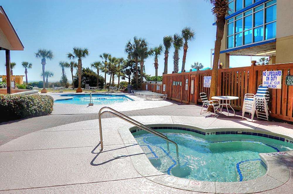 myrtle beach rental with hot tub and pool